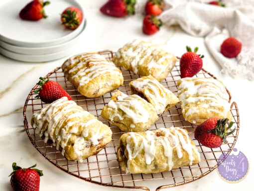 Homemade Toaster Strudels on Gold Marble - Image 3