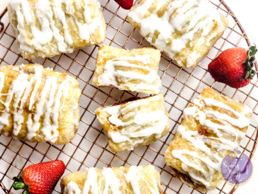 Homemade Toaster Strudels on Gold Marble - Image 4