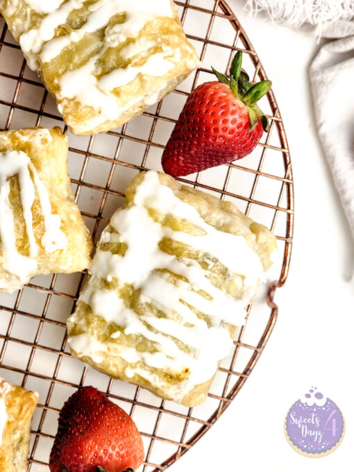 Homemade Toaster Strudels on Gold Marble - Image 8
