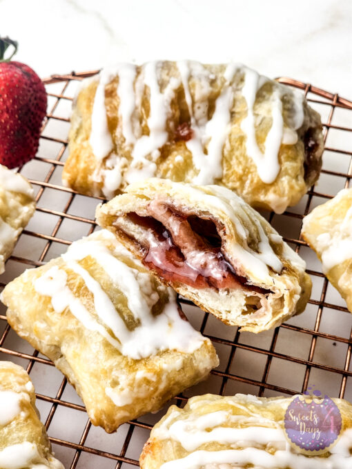 Homemade Toaster Strudels on Gold Marble - Image 9