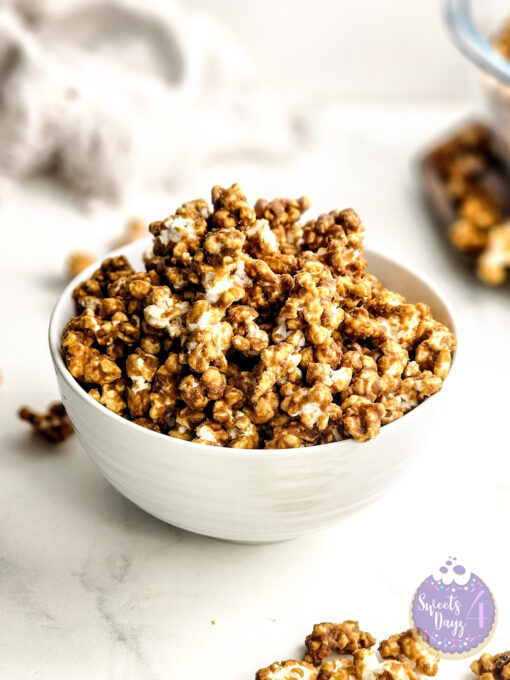 Homemade Caramel Popcorn on Marble - Image 2
