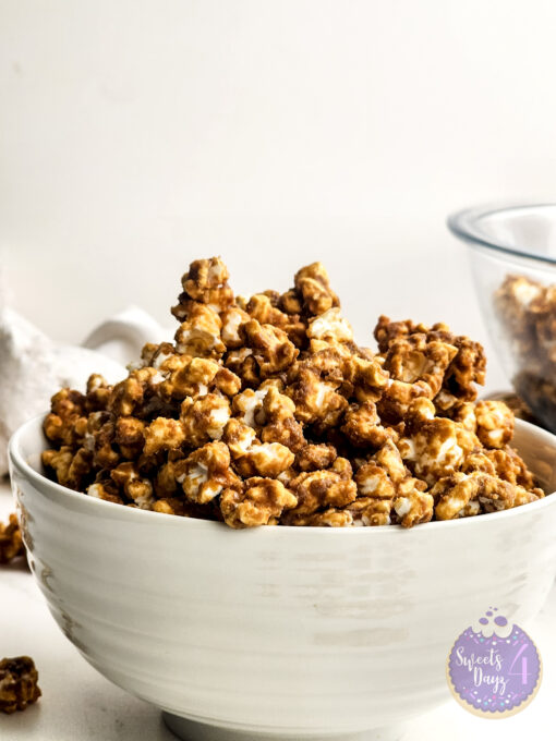 Homemade Caramel Popcorn on Marble - Image 6