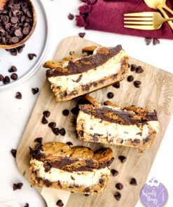 Chocolate Chip Cookie Cheesecake Bars on Rhombus