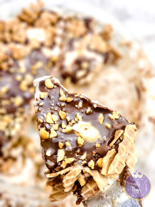 Drumstick Ice Cream Pie on Marble