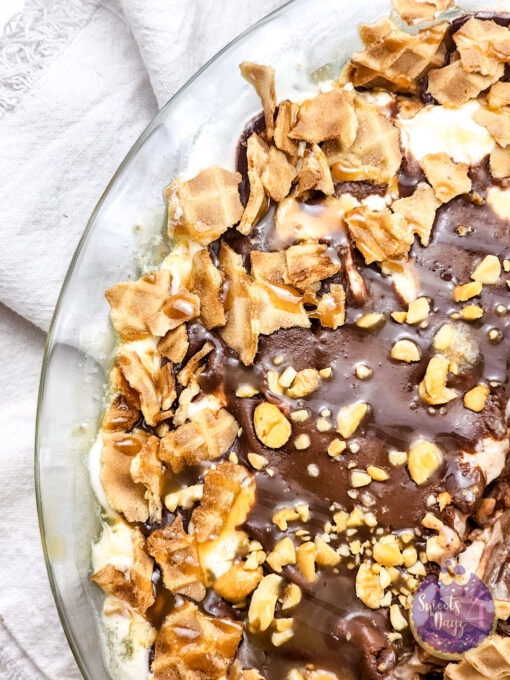 Drumstick Ice Cream Pie on Marble - Image 4