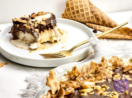 Drumstick Ice Cream Pie on Marble - Image 5