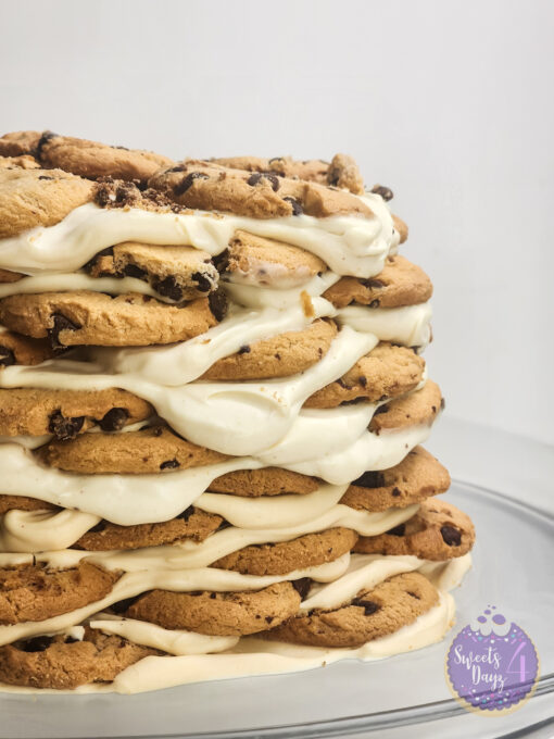 Milk n Cookies Ice Box Cake on White - Image 2