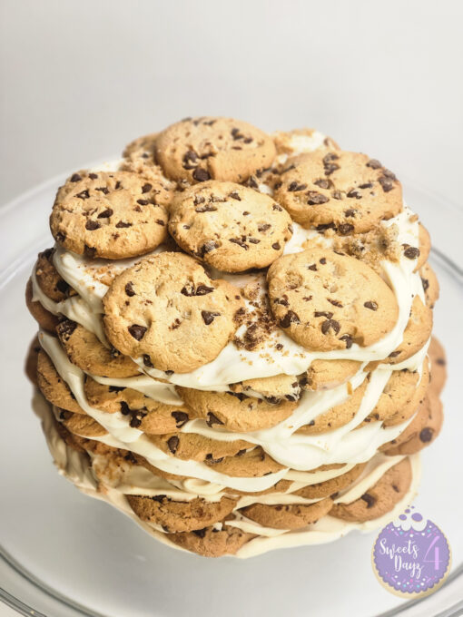 Milk n Cookies Ice Box Cake on White - Image 3