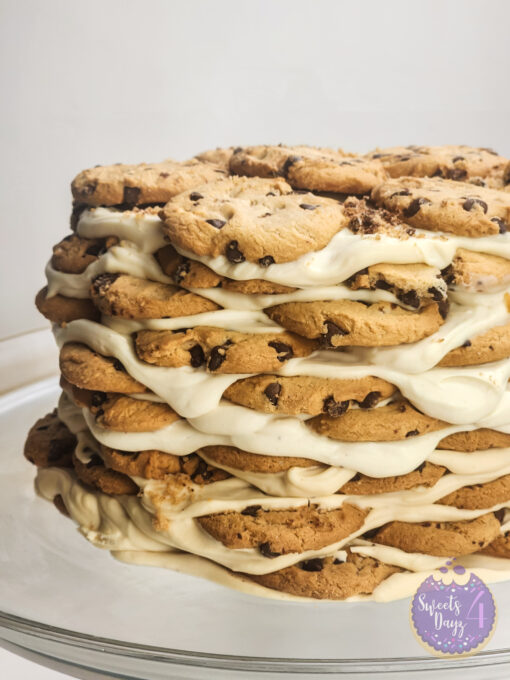 Milk n Cookies Ice Box Cake on White - Image 4