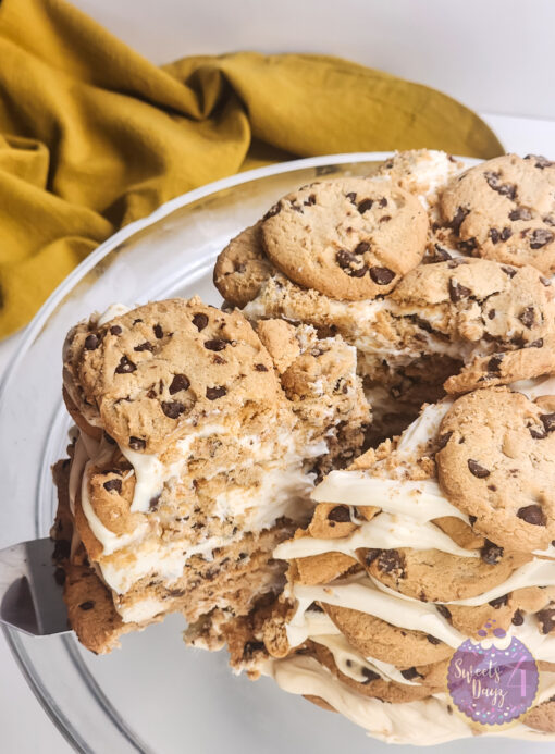 Milk n Cookies Ice Box Cake on White - Image 5