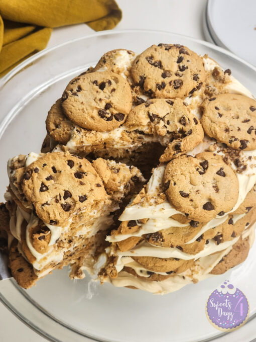 Milk n Cookies Ice Box Cake on White - Image 7