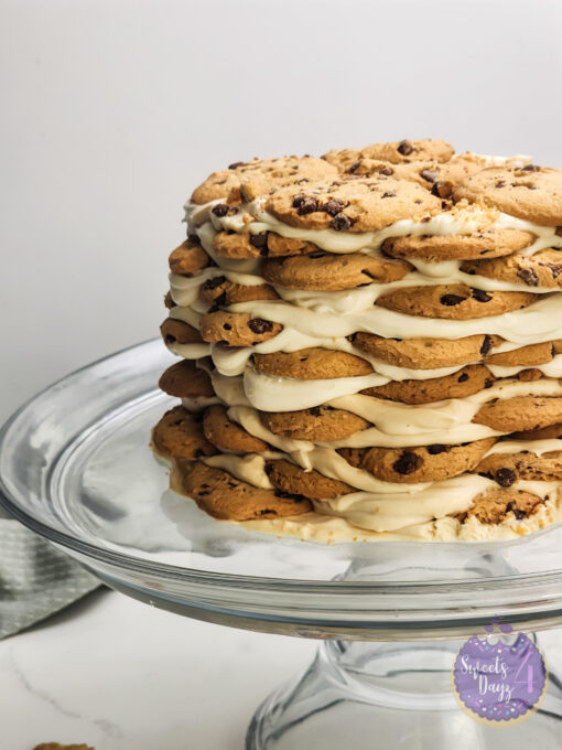 Milk n Cookies Ice Box Cake on Marble - Image 6