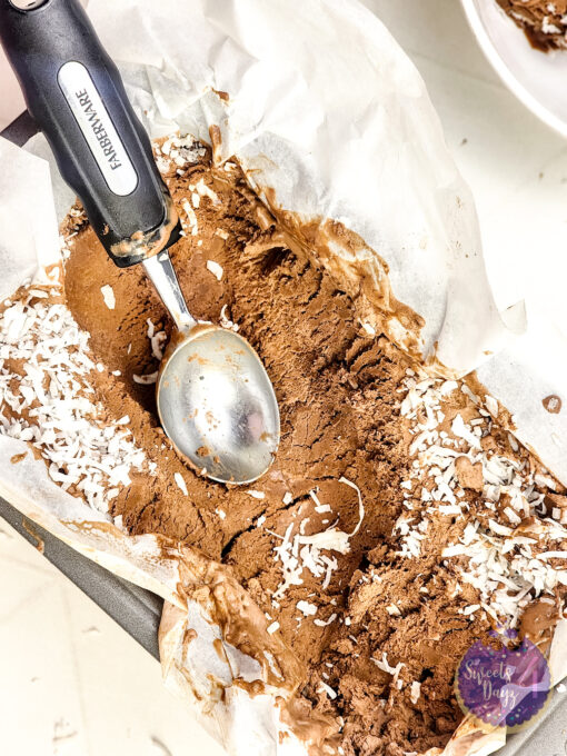 Chocolate Coconut Ice Cream on Rhombus - Image 3