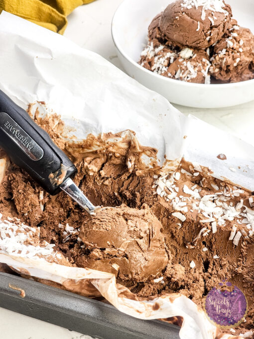 Chocolate Coconut Ice Cream on Rhombus - Image 4