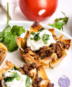 Taco Cups on Marble
