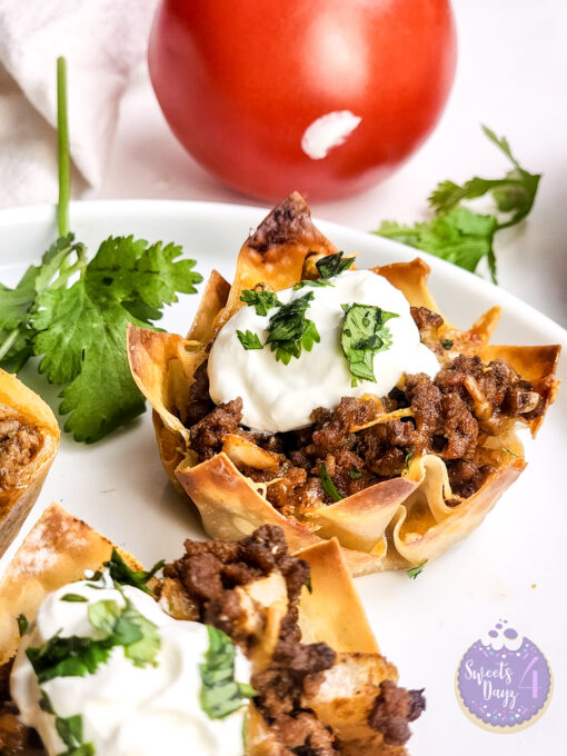 Taco Cups on Marble