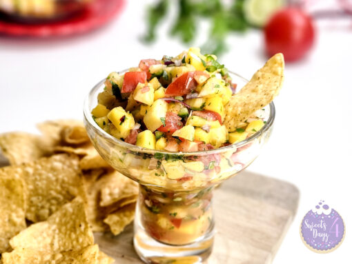 Mango Pineapple Salsa on White - Image 2