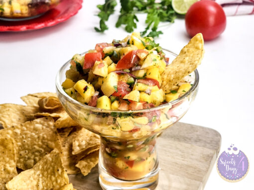 Mango Pineapple Salsa on White - Image 3
