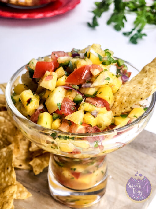 Mango Pineapple Salsa on White - Image 4