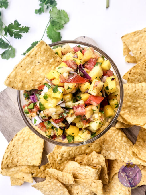 Mango Pineapple Salsa on White - Image 5