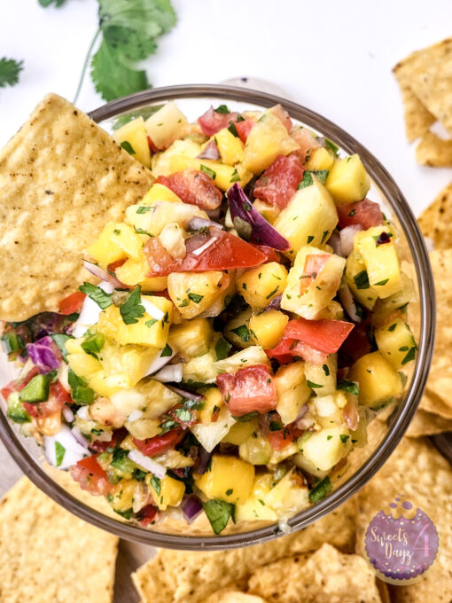 Mango Pineapple Salsa on White - Image 6