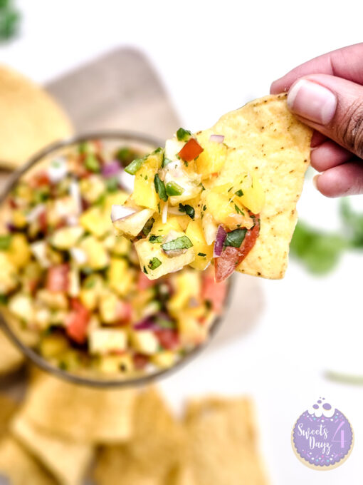 Mango Pineapple Salsa on White - Image 7