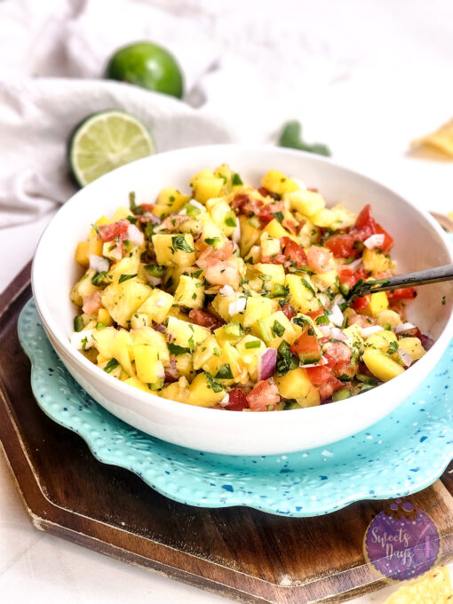 Mango Pineapple Salsa on Rhombus - Image 4