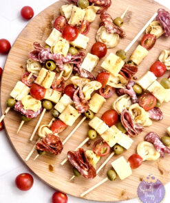Antipasto Skewers on Rhombus