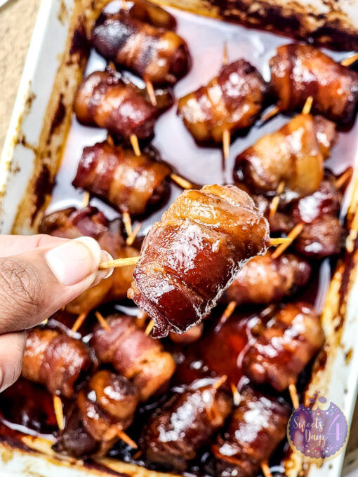 Maple Bacon Smokies on White