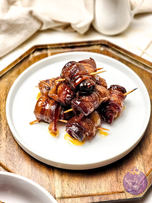 Maple Bacon Smokies on Gold Marble