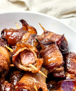 Maple Bacon Smokies on Marble