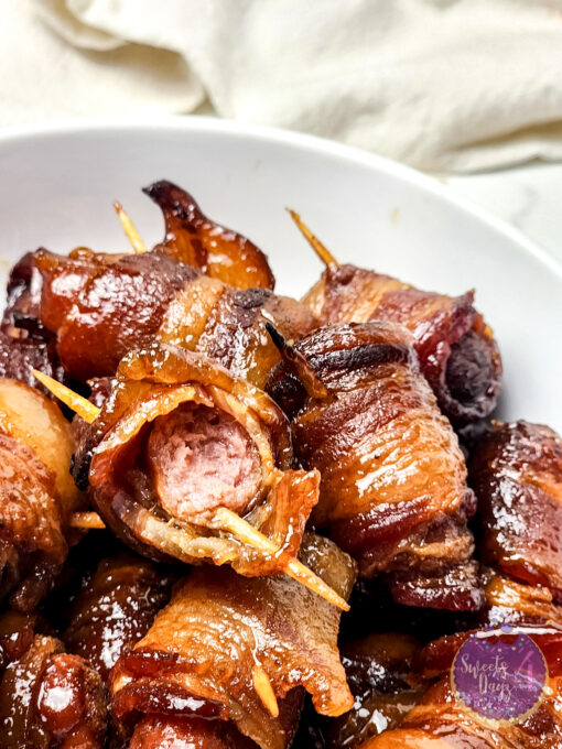 Maple Bacon Smokies on Marble