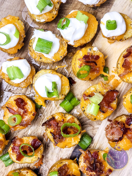 Mini Baked Potatoes on White - Image 3