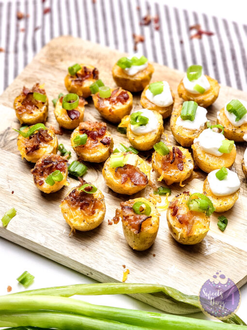 Mini Baked Potatoes on White - Image 10
