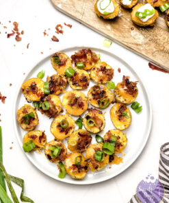 Mini Baked Potatoes on Rhombus