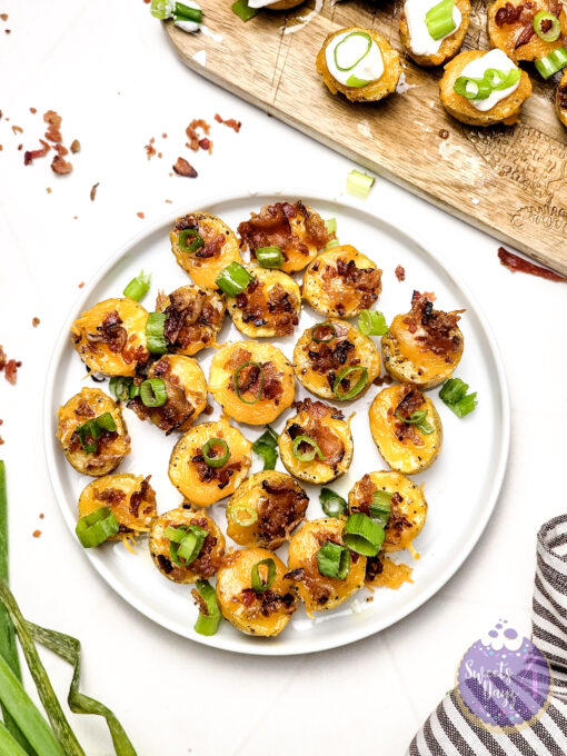 Mini Baked Potatoes on Rhombus