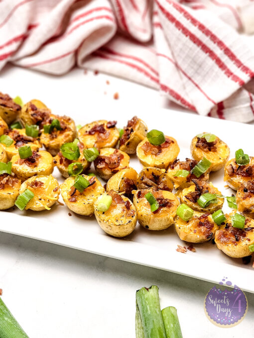 Mini Baked Potatoes on Marble - Image 4