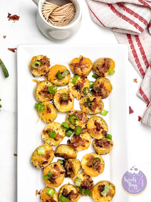 Mini Baked Potatoes on Marble - Image 5