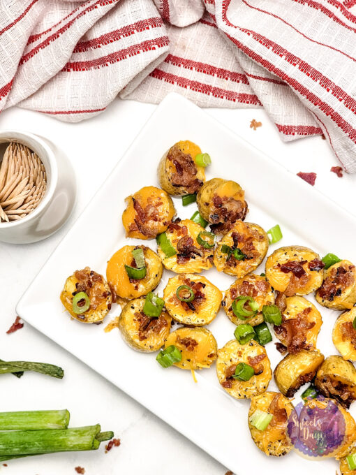 Mini Baked Potatoes on Marble - Image 7