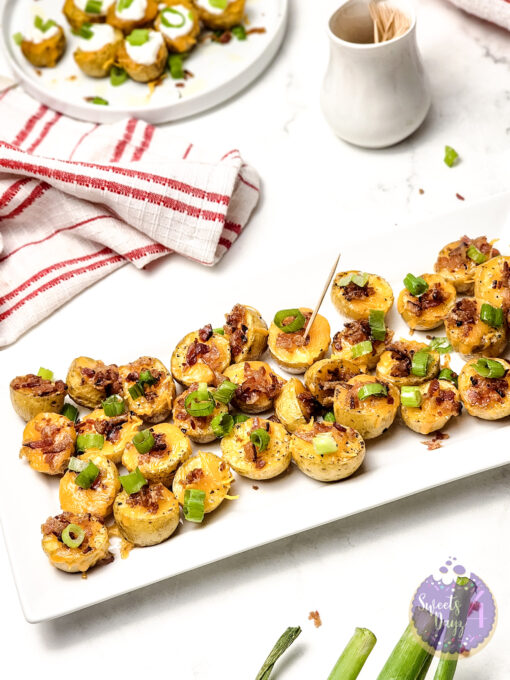 Mini Baked Potatoes on Marble - Image 8