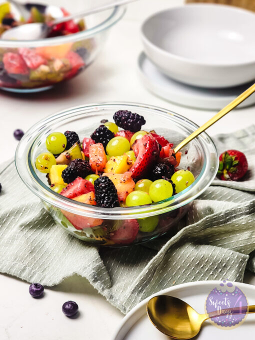 Lemon Poppyseed Fruit Salad on Rhombus - Image 5