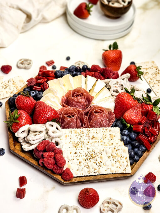 4th of July Charcuterie Board on Gold Marble - Image 2