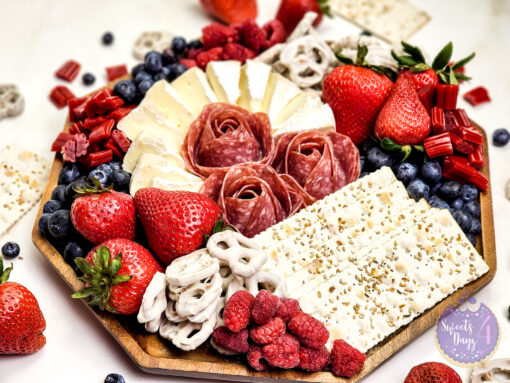 4th of July Charcuterie Board on Gold Marble - Image 3
