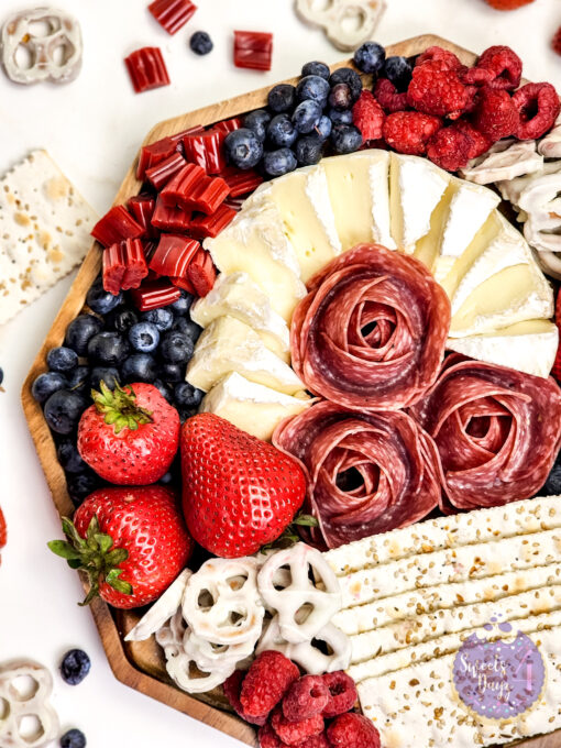 4th of July Charcuterie Board on Gold Marble - Image 4