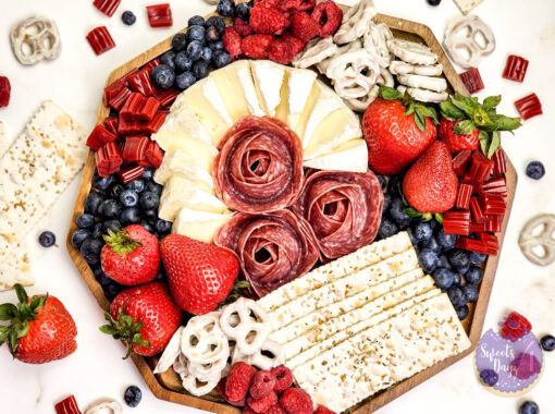 4th of July Charcuterie Board on Gold Marble - Image 5