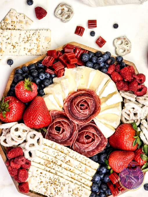 4th of July Charcuterie Board on Gold Marble - Image 7