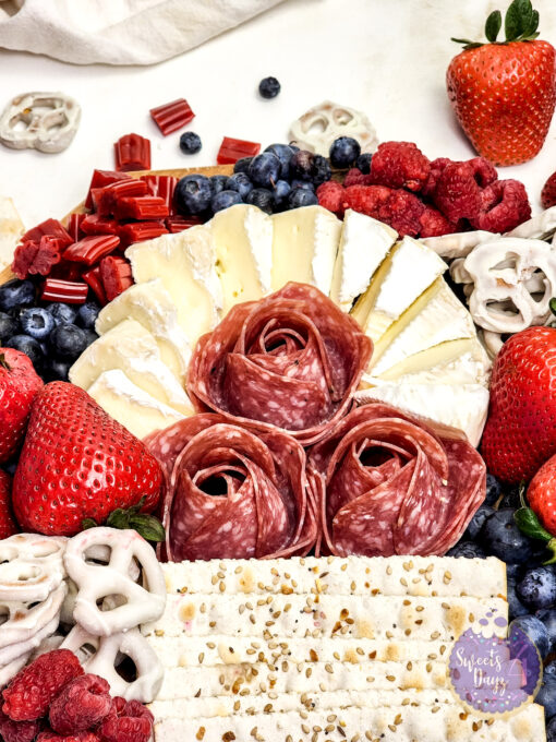4th of July Charcuterie Board on Gold Marble - Image 8
