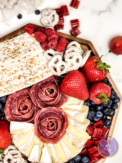 4th of July Charcuterie Board on Marble - Image 7