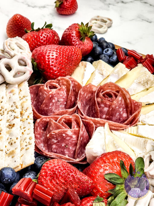 4th of July Charcuterie Board on Marble - Image 8