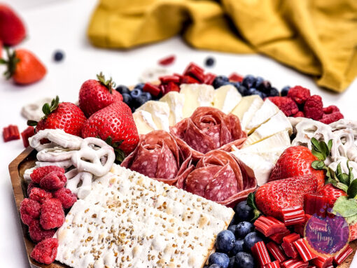 4th of July Charcuterie Board on White - Image 2